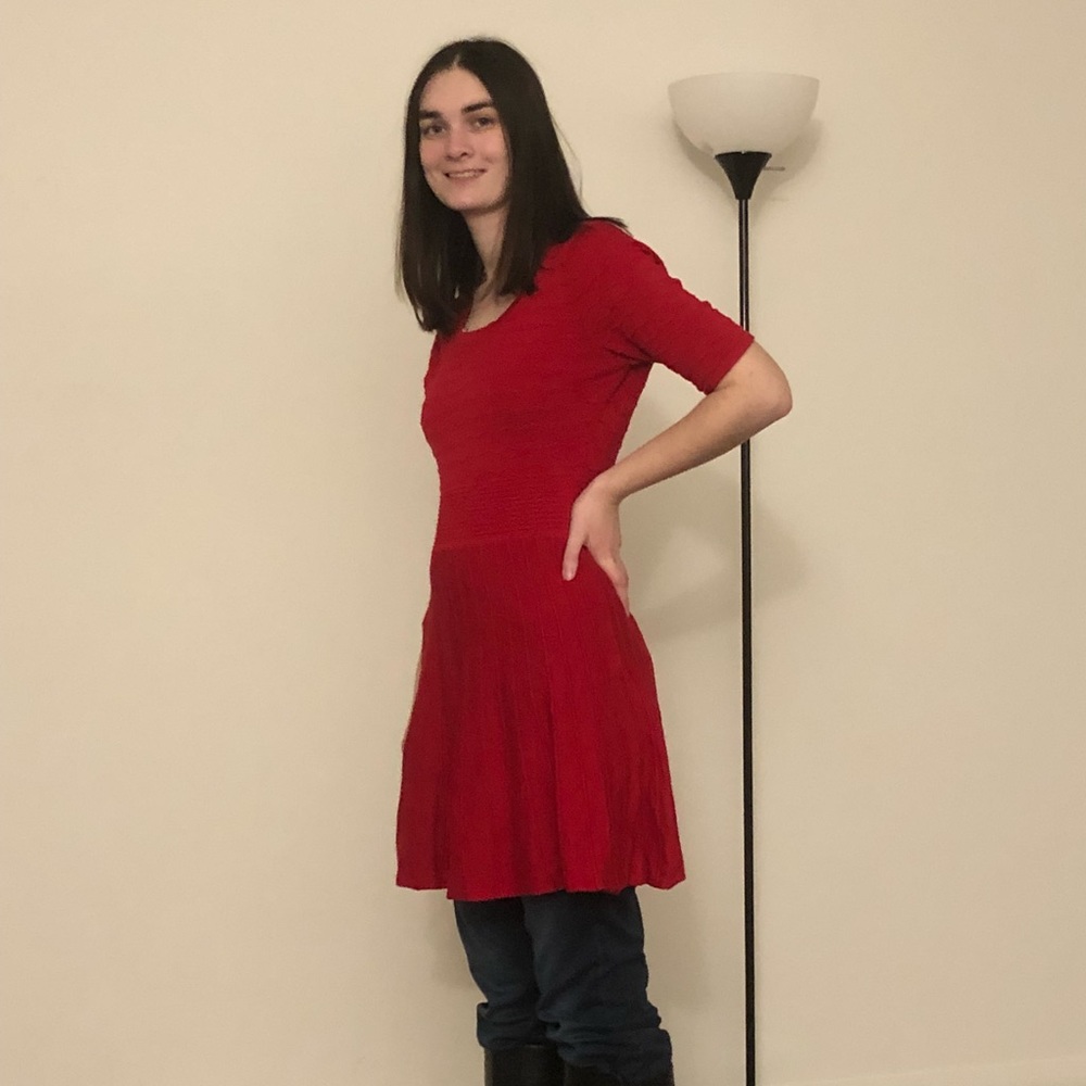 Red Sweater Dress